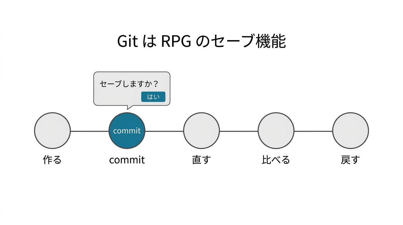 commitはRPGのセーブポイント